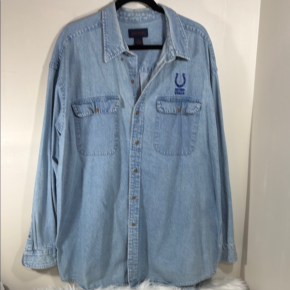 Antique Colts Denim Blue Men's Shirt
